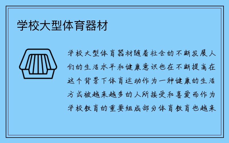 学校大型体育器材